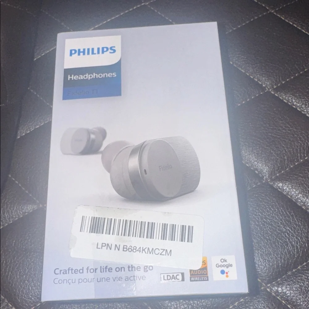 Philips Fidelio T1 Silver and White True Wireless Earbuds